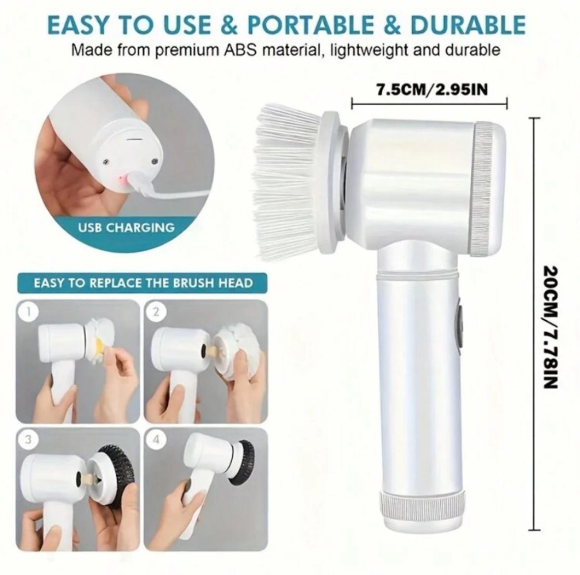 Royal Scrub™ 5-in-1 German Spin Scrubber - Magic for Kitchen, Bathroom & Car Cleaning