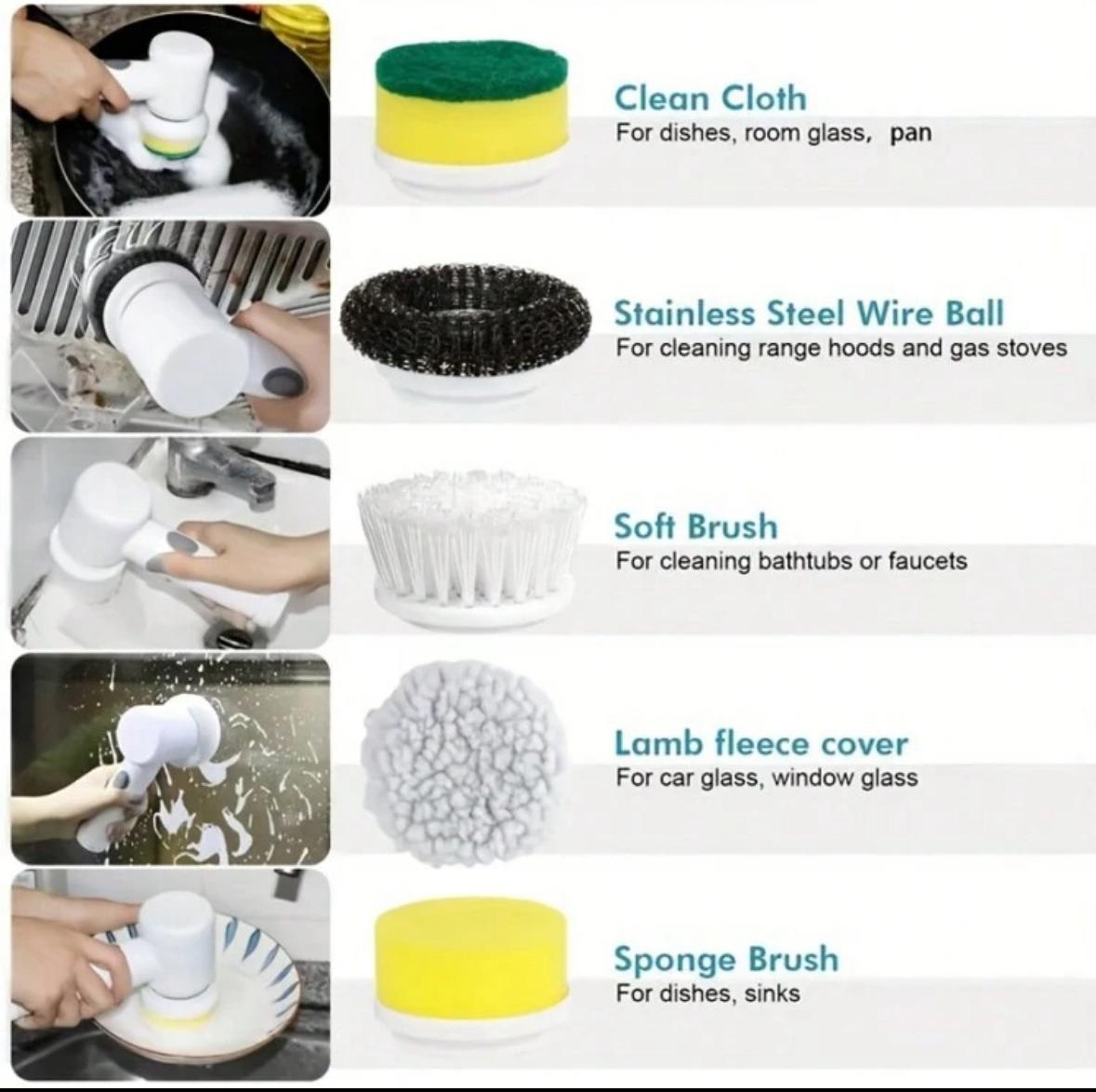 Royal Scrub™ 5-in-1 German Spin Scrubber - Magic for Kitchen, Bathroom & Car Cleaning