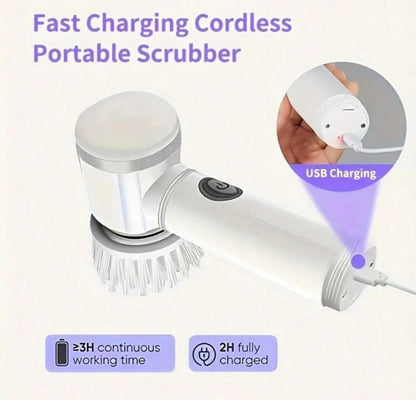 Royal Scrub™ 5-in-1 German Spin Scrubber - Magic for Kitchen, Bathroom & Car Cleaning